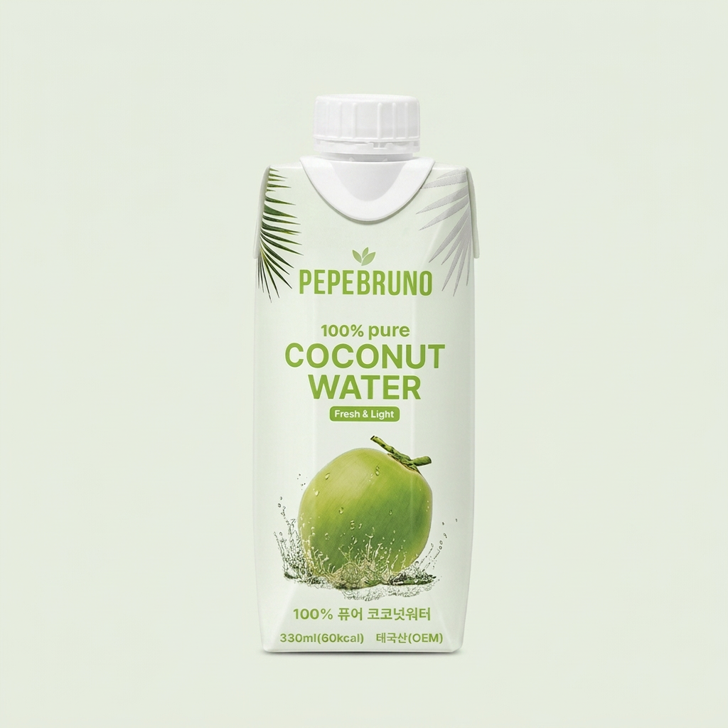 페페브루노 코코넛 워터 퓨어, 330ml, 12개