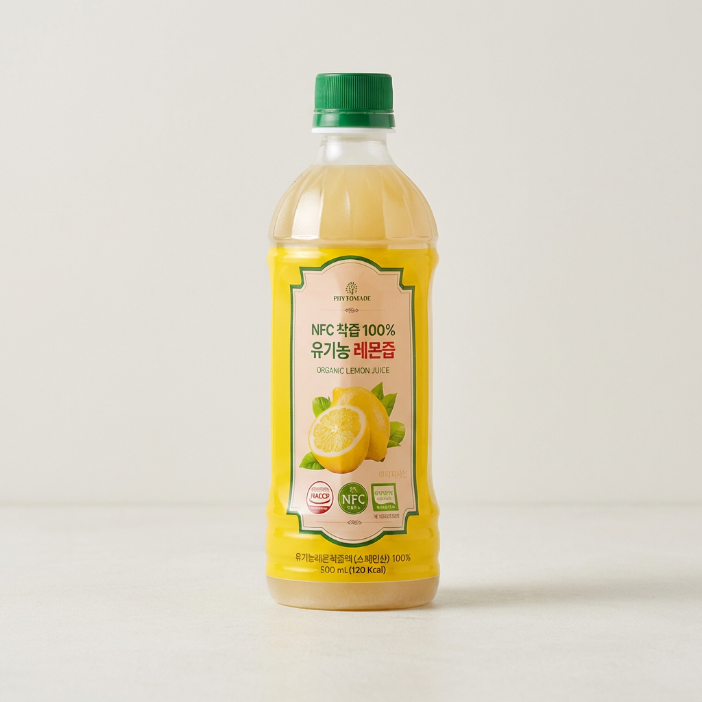 파이토메이드 NFC착즙 100프로 유기농 레몬즙, 500ml, 2개