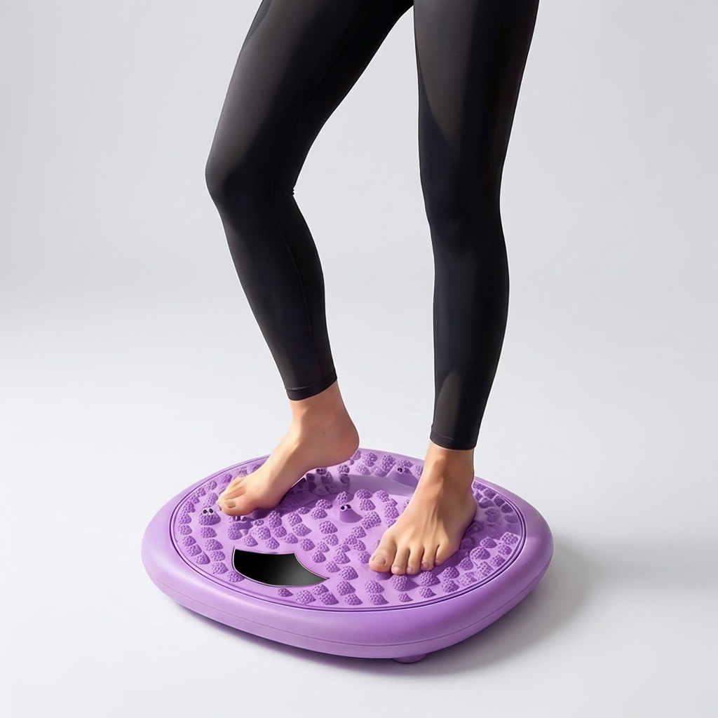 뱃살안녕 발지압 스텝보드, 퍼플, 35cm, 1개