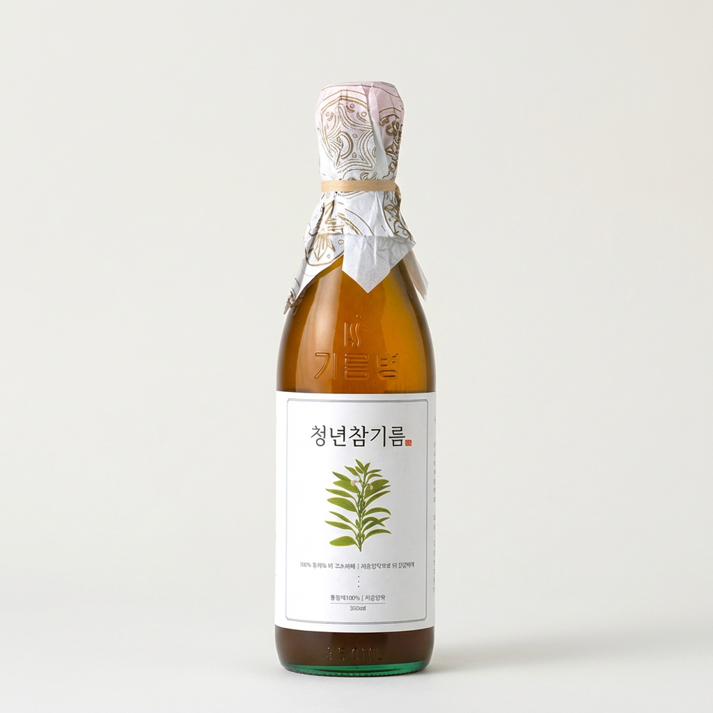 청년참기름, 350ml, 2개