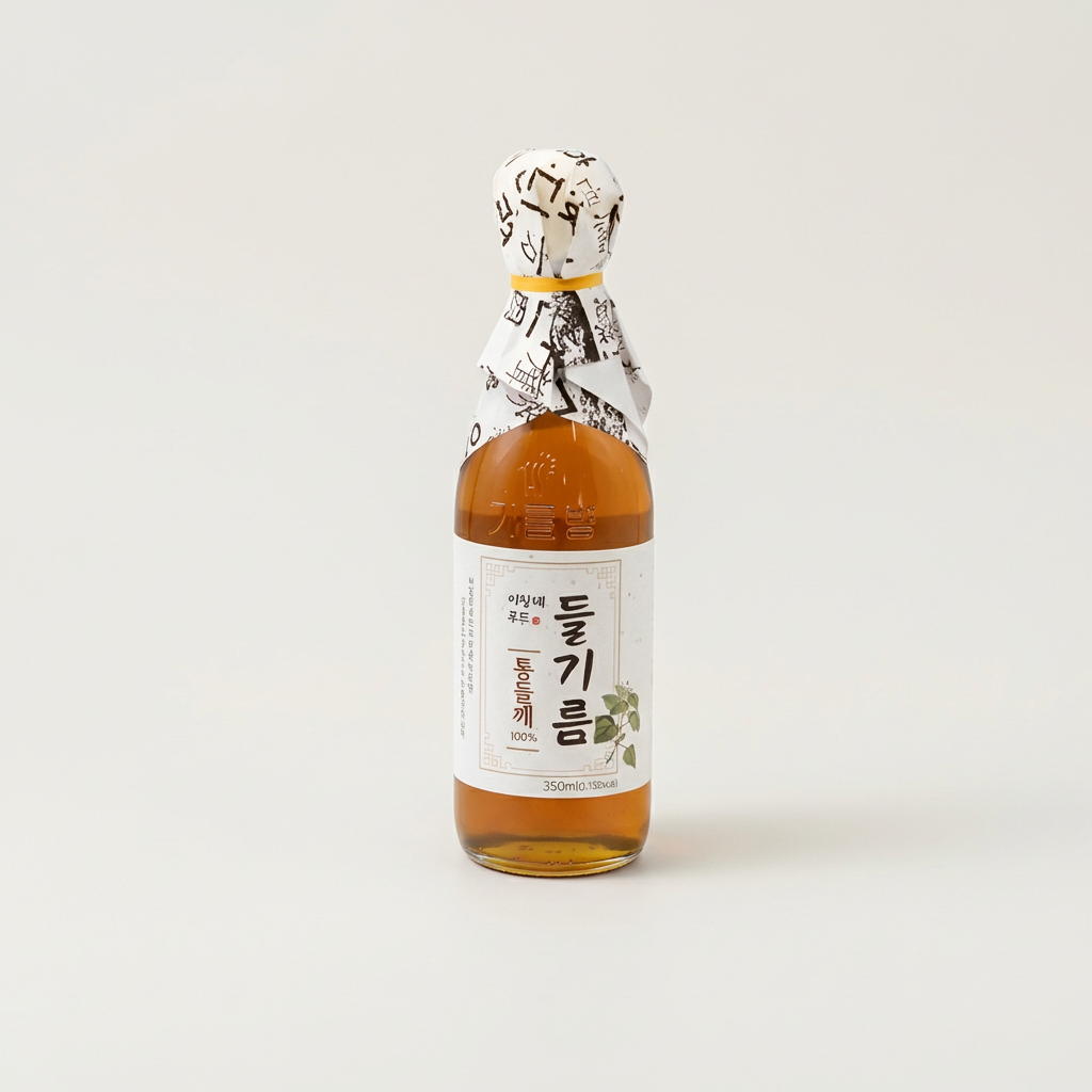이장네푸드 전통압착 통들기름 100%, 350ml, 1개