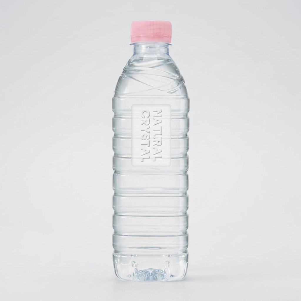 크리스탈 생수, 무라벨, 500ml, 80개