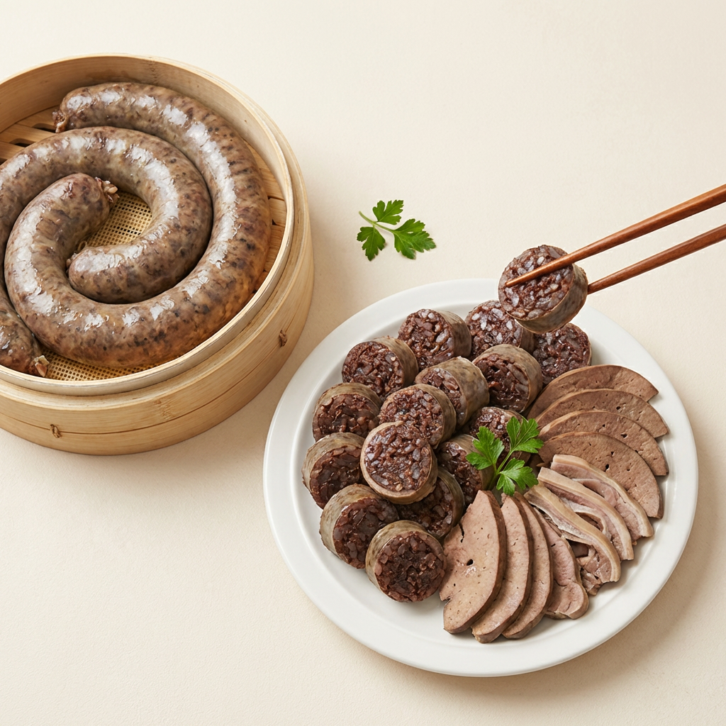 맛팜 옛고을 찰순대, 400g, 2개 + 푸짐한 내장 모둠, 500g, 2개