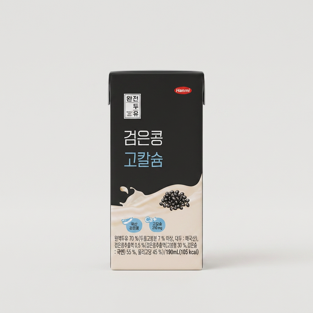 한미 완전두유, 검은콩 고칼슘, 190ml, 48개
