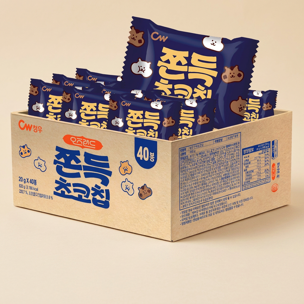 청우 쫀득초코칩, 800g, 2개
