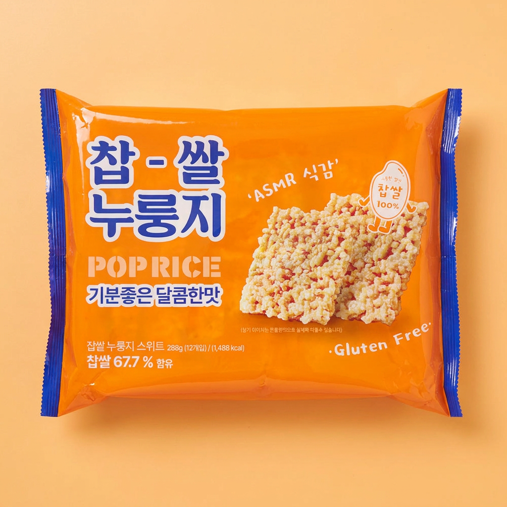 찹쌀 누룽지, 스위트맛, 288g, 4개