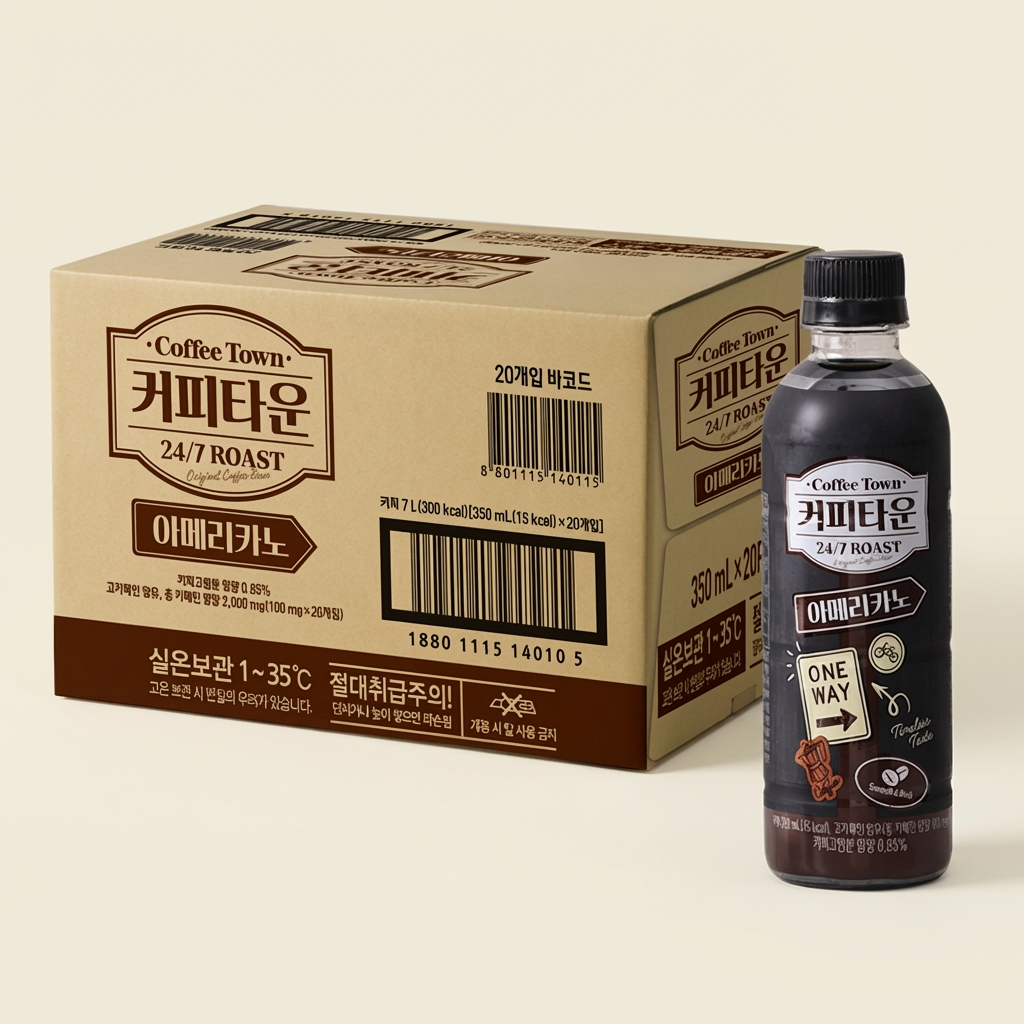 서울우유 커피타운 아메리카노, 350ml, 20개