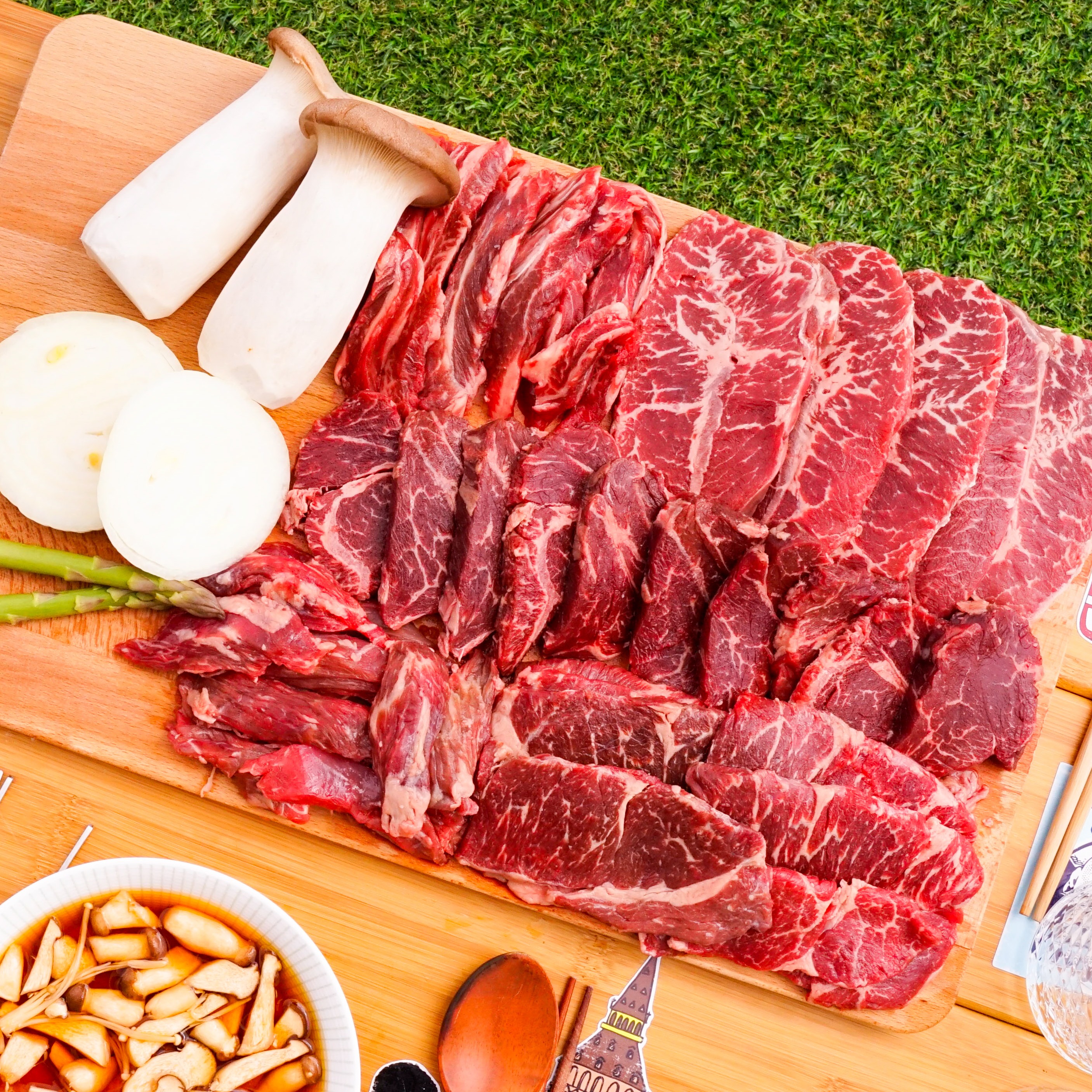 맛춤상회 소고기모듬, 토시살, 200g, 1개 + 안창살, 200g, 1개 + 부채살, 200g, 1개 + 우삼겹, 200g, 1개