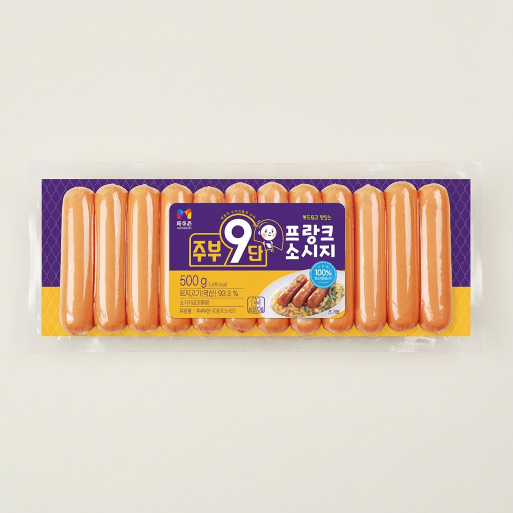 목우촌 주부9단 프랑크 소시지, 500g, 5개