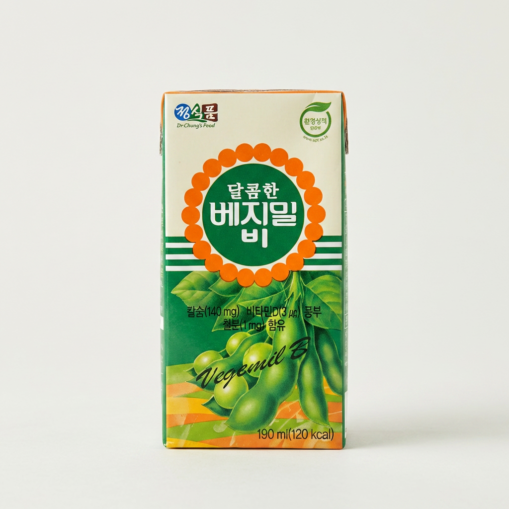 정식품 달콤한 베지밀 비, 190ml, 48개