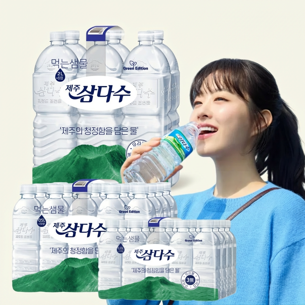 제주 삼다수, 무라벨, 330ml, 20개