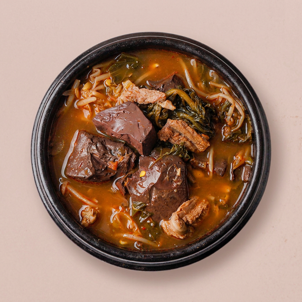 압도적 양평 한우 선지해장국, 1kg, 3개