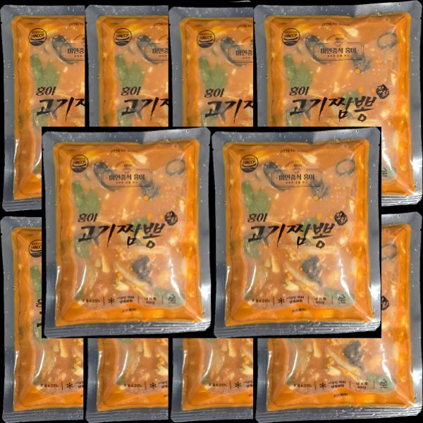 홍야 직화고기짬뽕 소스, 400g, 10개