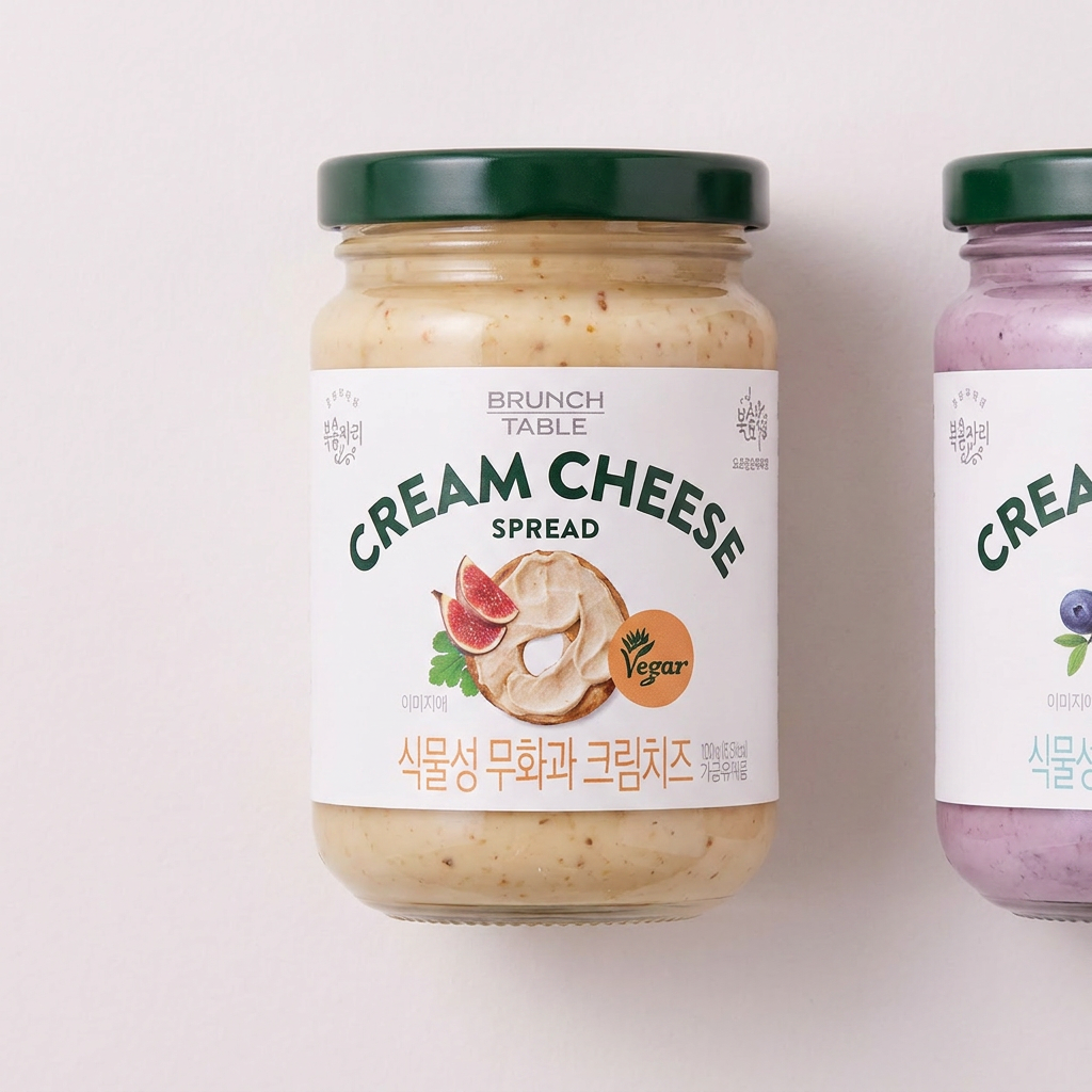 복음자리 식물성 크림치즈, 무화과, 190g, 1개 + 블루베리, 190g, 1개