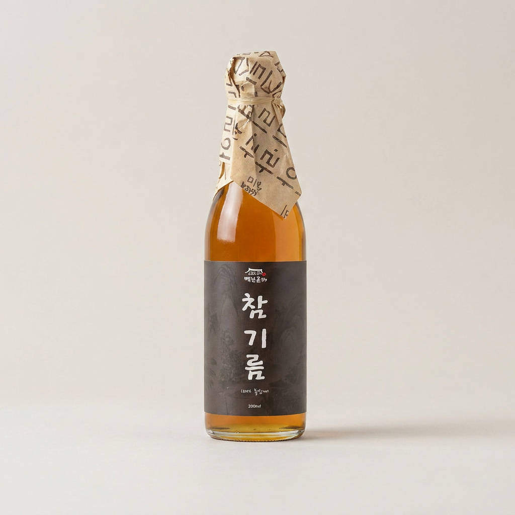 백년본가 참기름, 350ml, 4개