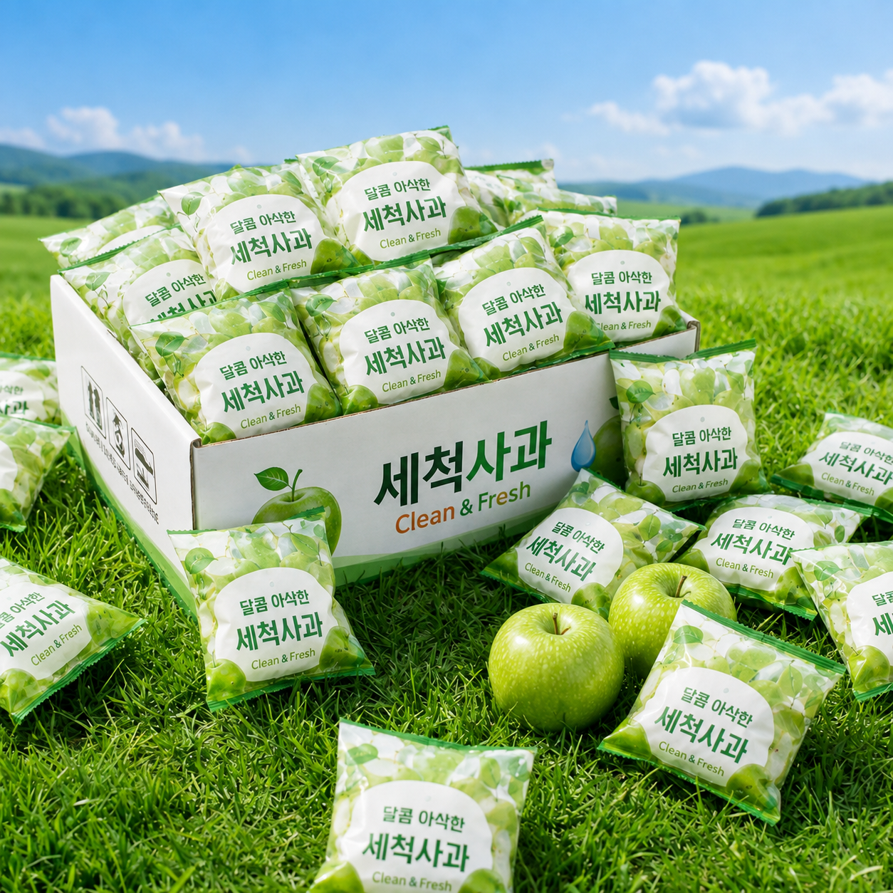 세척사과 꿀사과, 5kg, 1박스