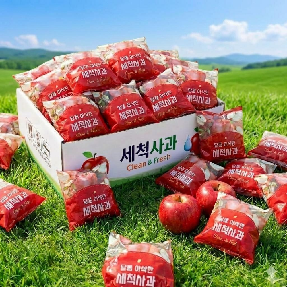 세척사과 꿀사과, 2kg, 1박스