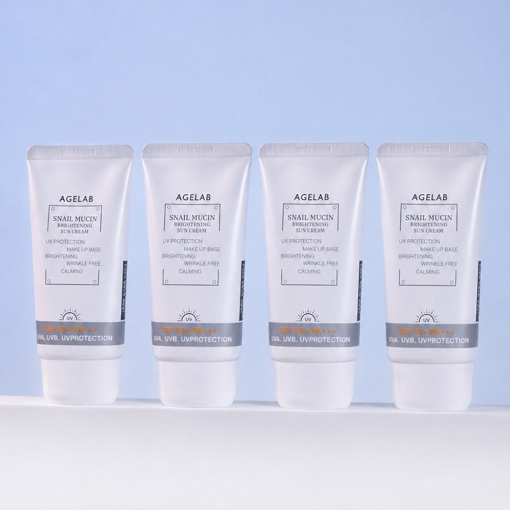 에이지랩 스네일 뮤신 브라이트닝 선크림, 70ml, 4개