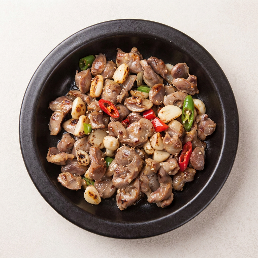 에브리쿡 마늘 닭똥집 볶음, 300g, 3개