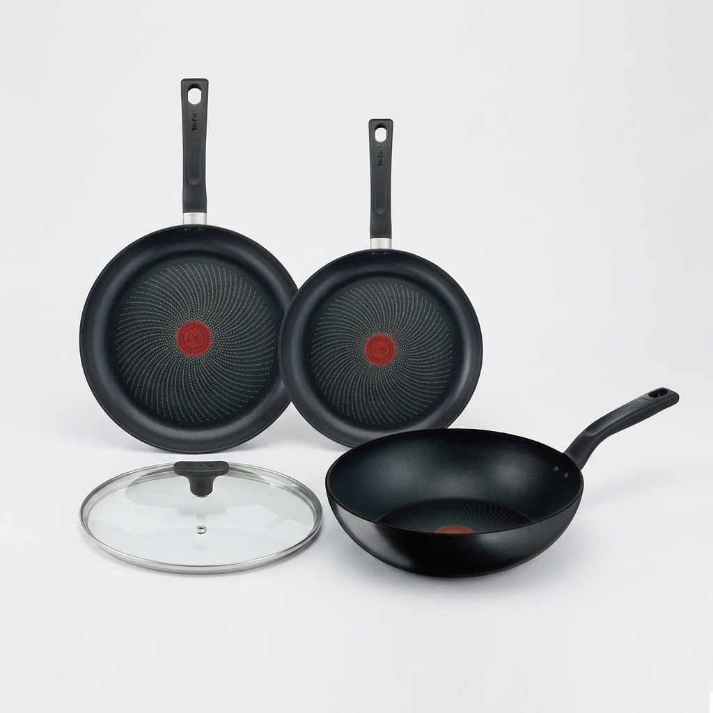 리퍼 테팔 인덕션 티타늄 마스터쿡 4종, 프라이팬, 22cm, 1개 + 28cm, 1개 + 볶음팬, 28cm, 1개 + 유리뚜껑, 28cm, 1개