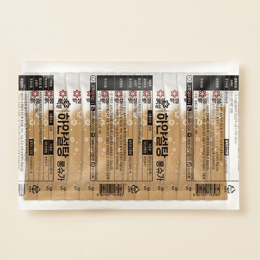 백설 하얀설탕 일회용 롱슈가 스틱설탕, 500g, 1개
