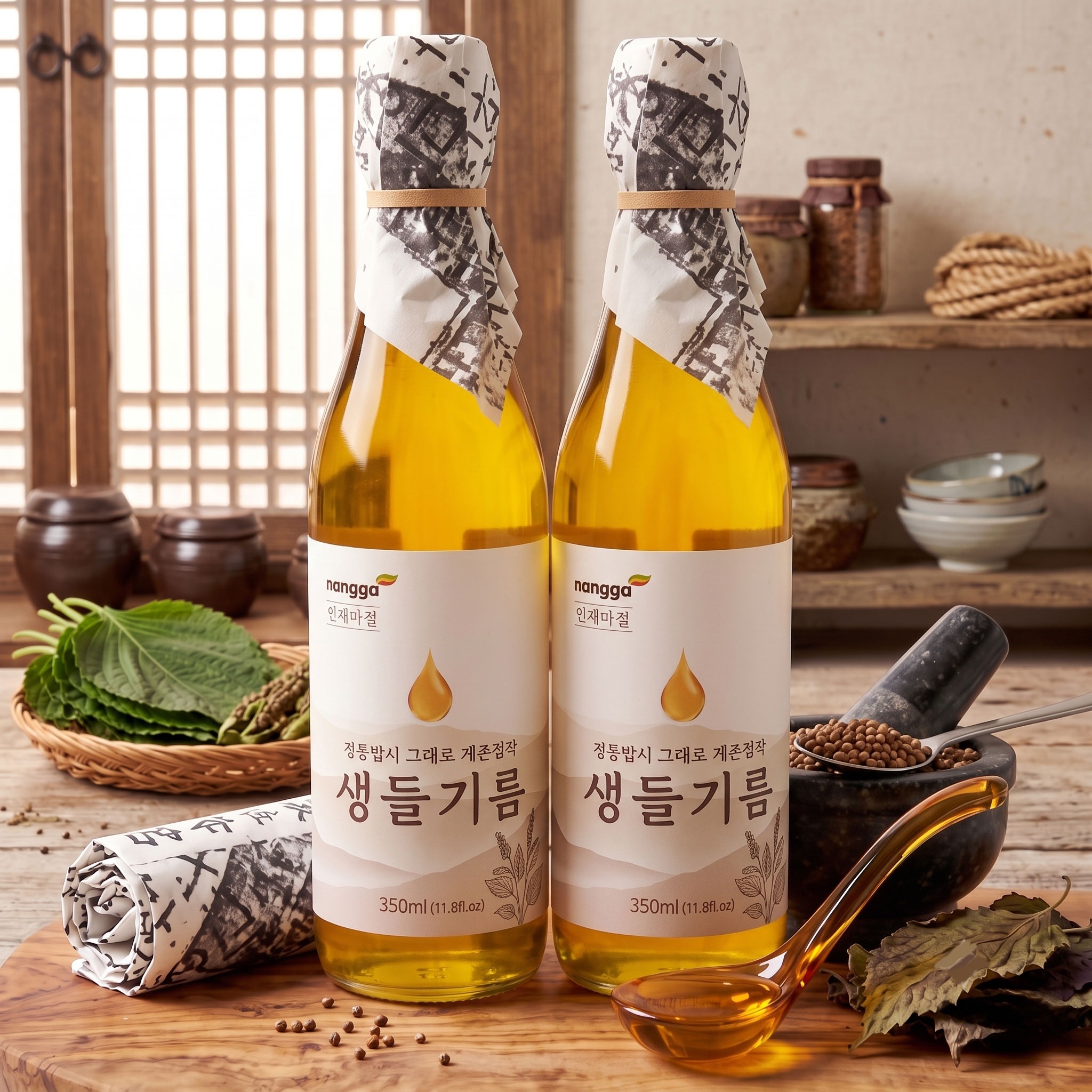 생고집 저온압착 생들기름, 350ml, 2병, 1개