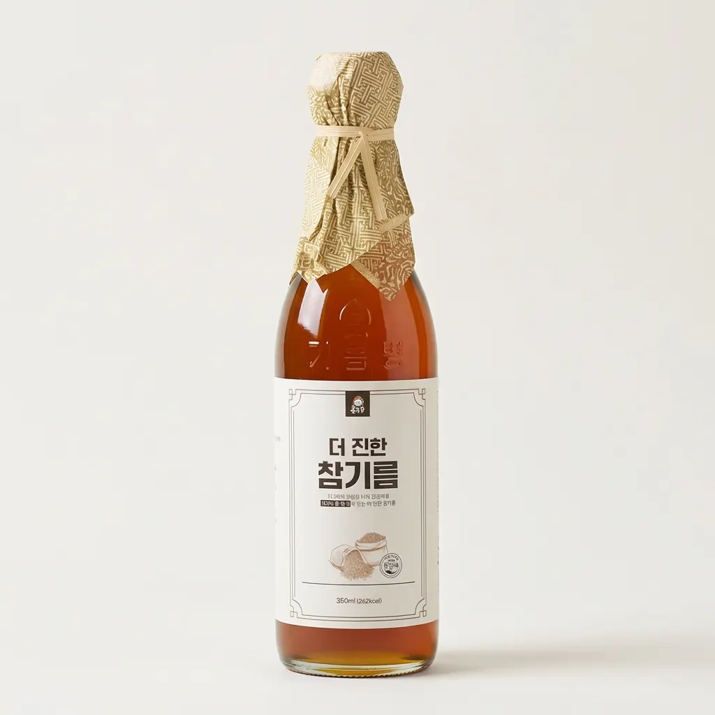홍주부 더 진한 참기름, 저온압착, 당일착유, 350ml, 1병