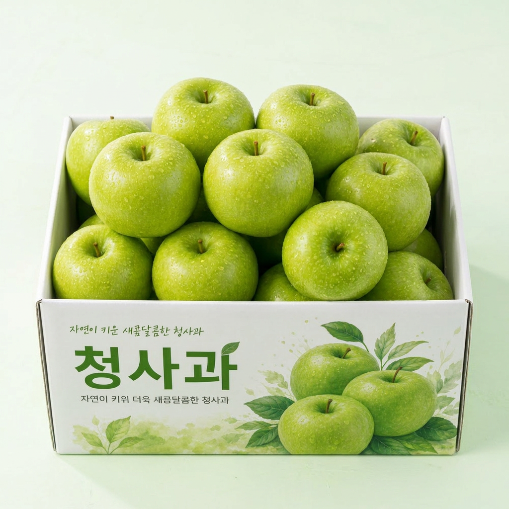 여름 청사과 썸머킹 썸머프린스 아오리, 소과, 3kg, 1박스