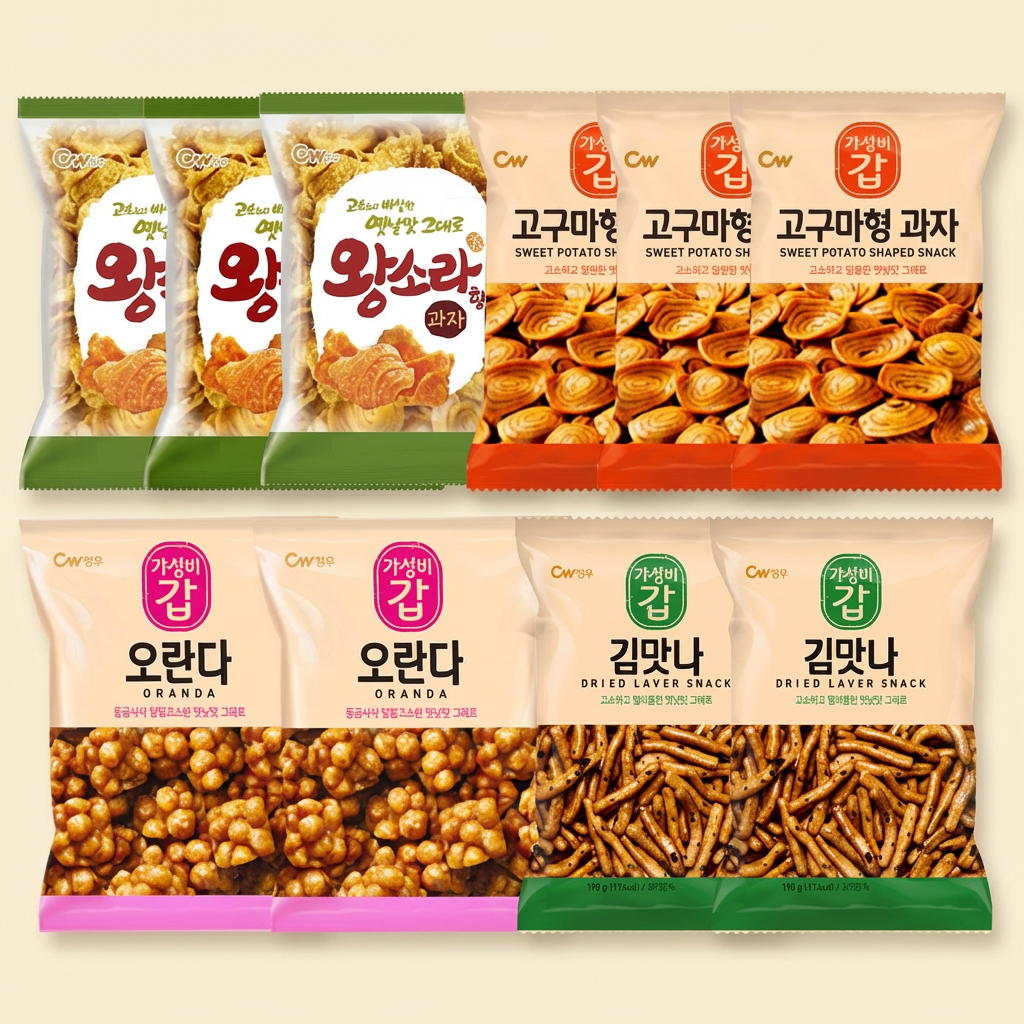 청우 옛날과자 10봉 세트, 1개