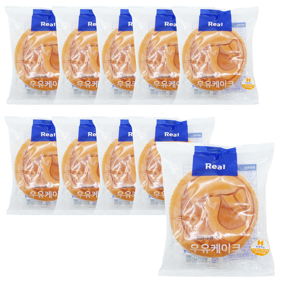 Real 우유케이크, 90g, 10개