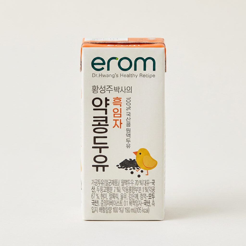 이롬 국산약콩두유 흑임자, 190ml, 40개