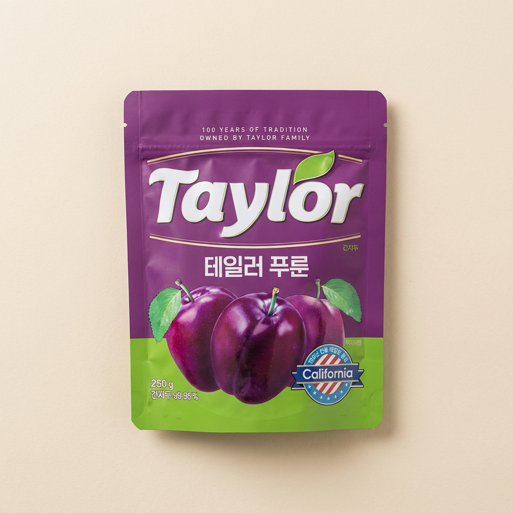 테일러 푸룬 건자두, 250g, 3개
