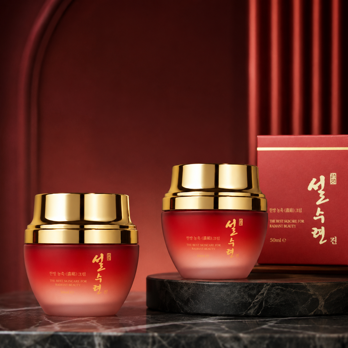 설수련 진 한방 농축 영양크림, 60ml, 2개