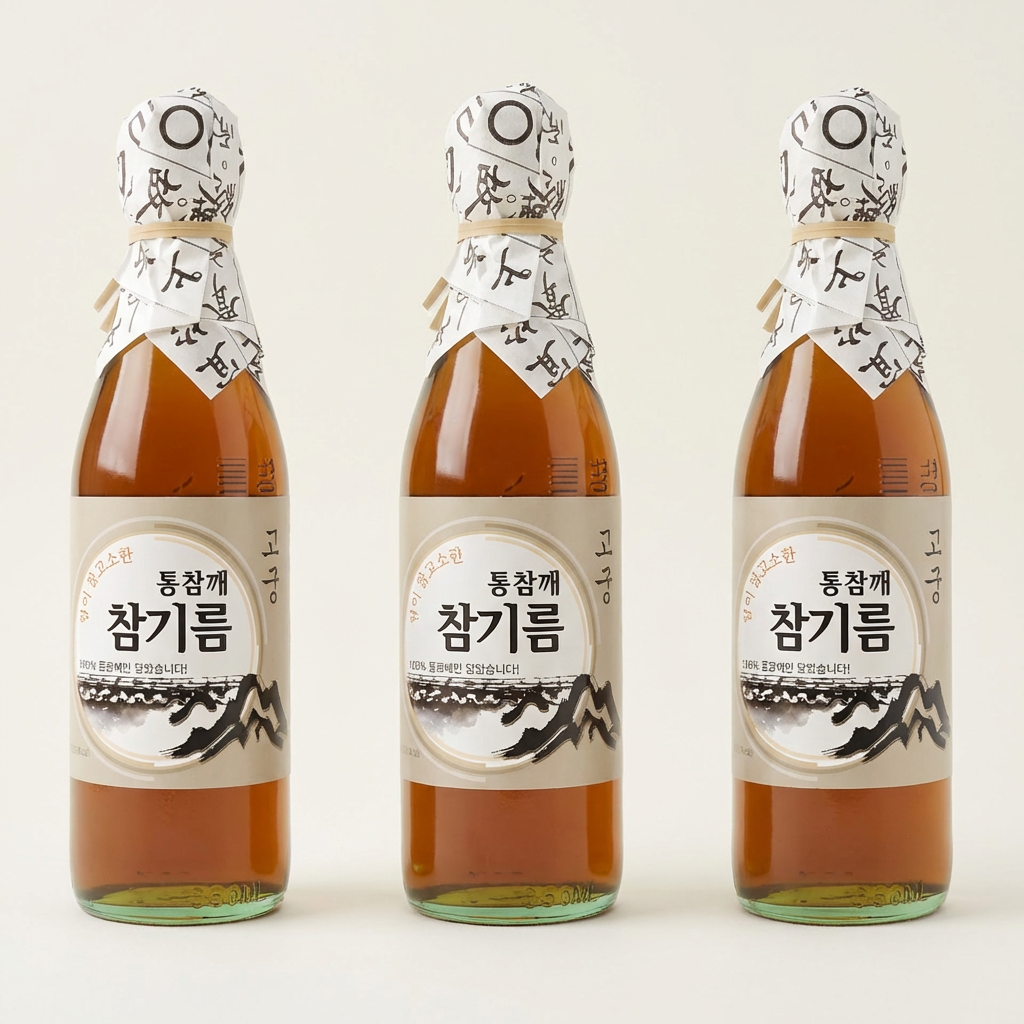 고궁 통참깨 참기름, 350ml, 4개