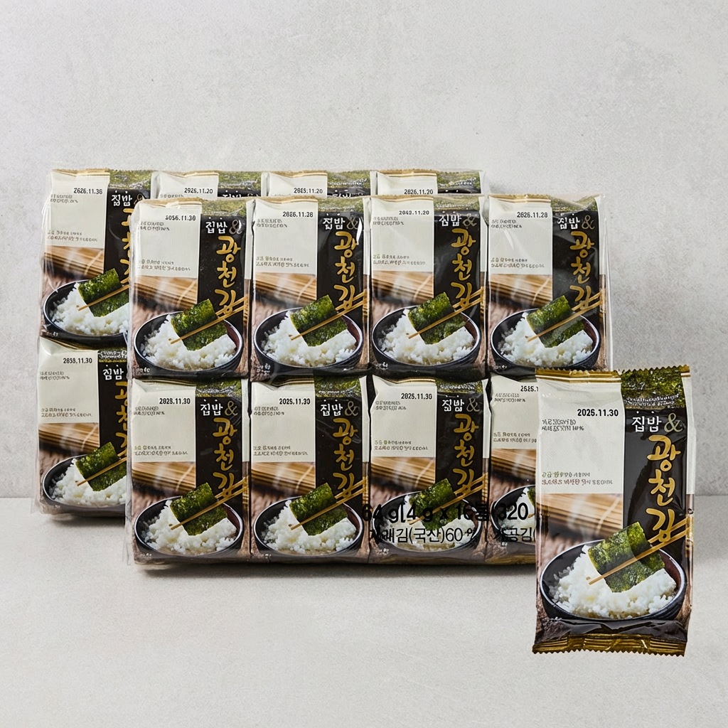 집밥앤 광천김, 4g, 32봉