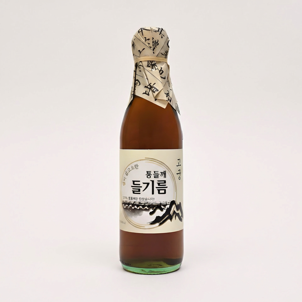 고궁 통들깨 들기름 100퍼센트, 350ml, 4개