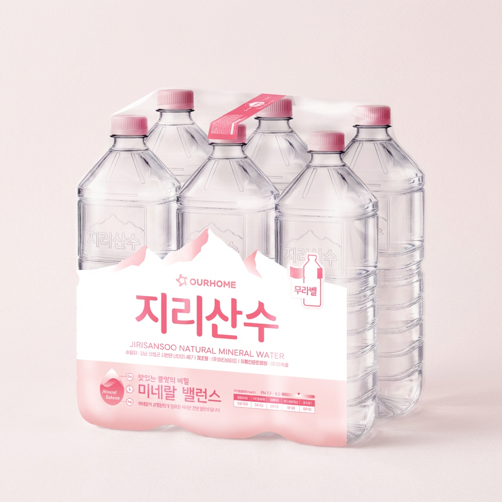 지리산수 생수, 라벨랜덤, 2L, 18개