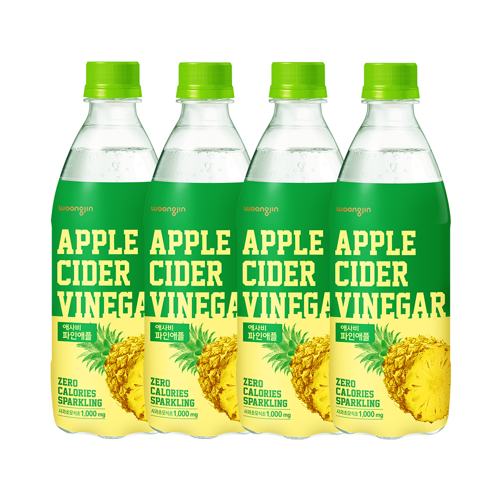 웅진 애사비 파인애플, 500ml, 24개