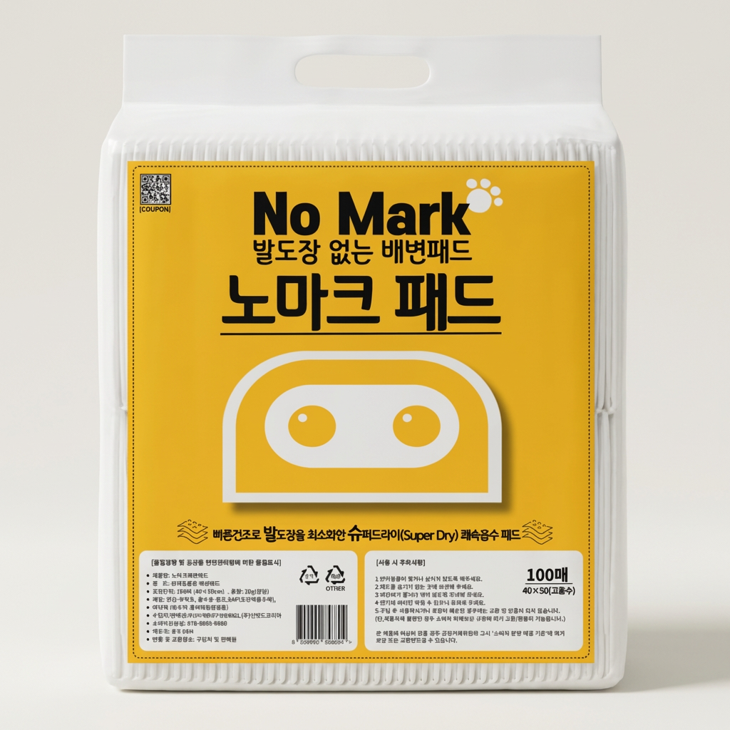 노마크 반려견 강아지 배변패드, 표준형 고흡수, 100매, 1개
