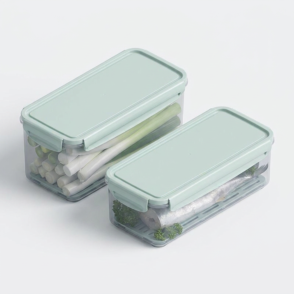 나누담 물받이 파통 밀폐용기, 1700ml, 2개, 1개