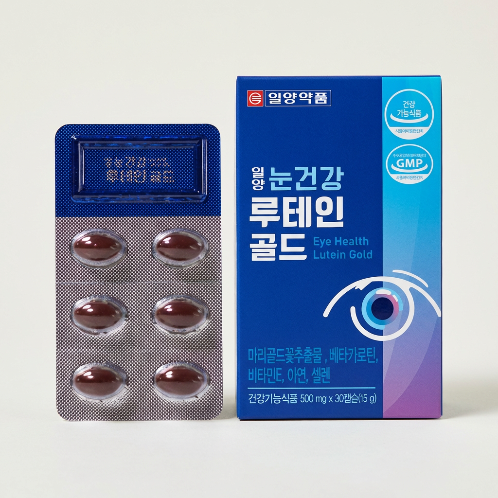 일양약품 눈건강 루테인 골드, 500mg, 30캡슐, 2박스