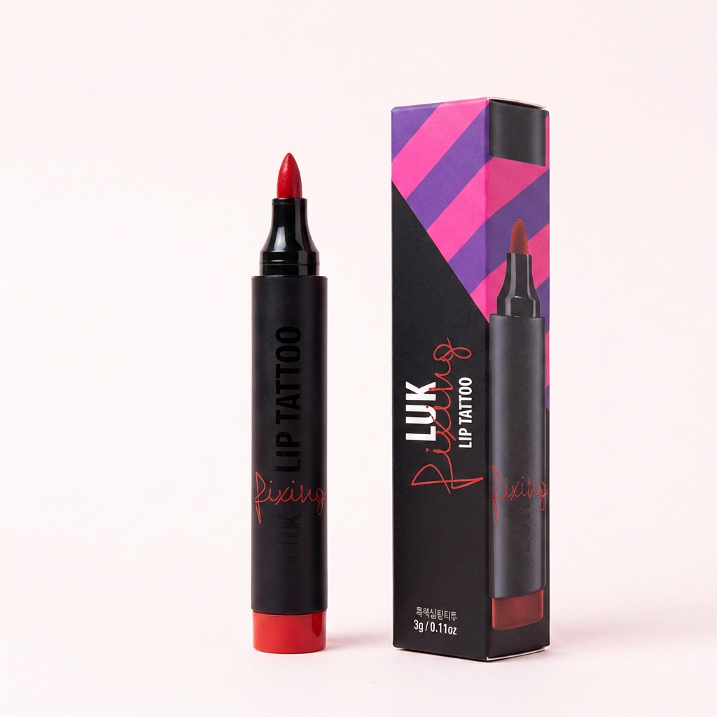 룩픽스 립타투, 레드, 3ml, 1개