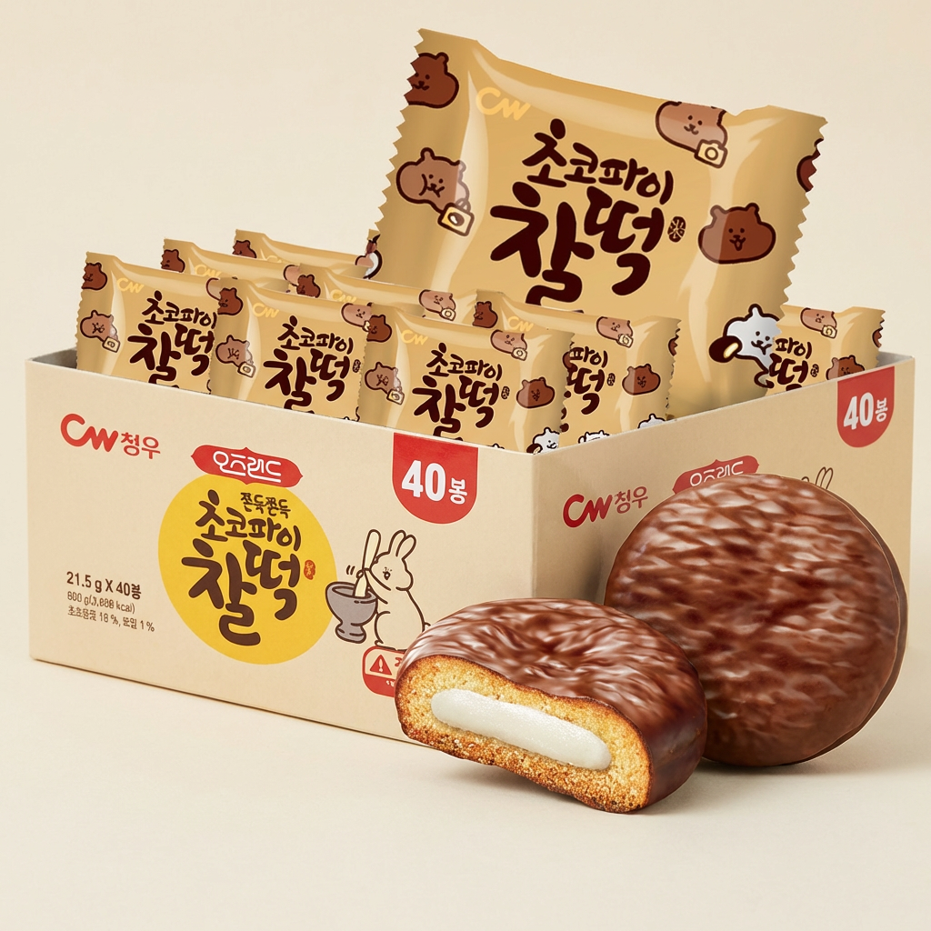 청우 초코파이 찰떡, 860g, 1박스