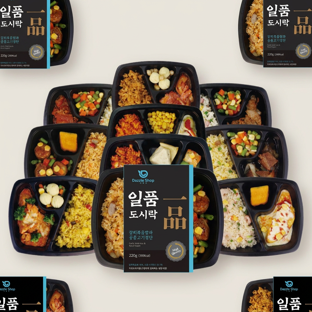 다즐샵 일품 도시락 10종, 220g, 10개