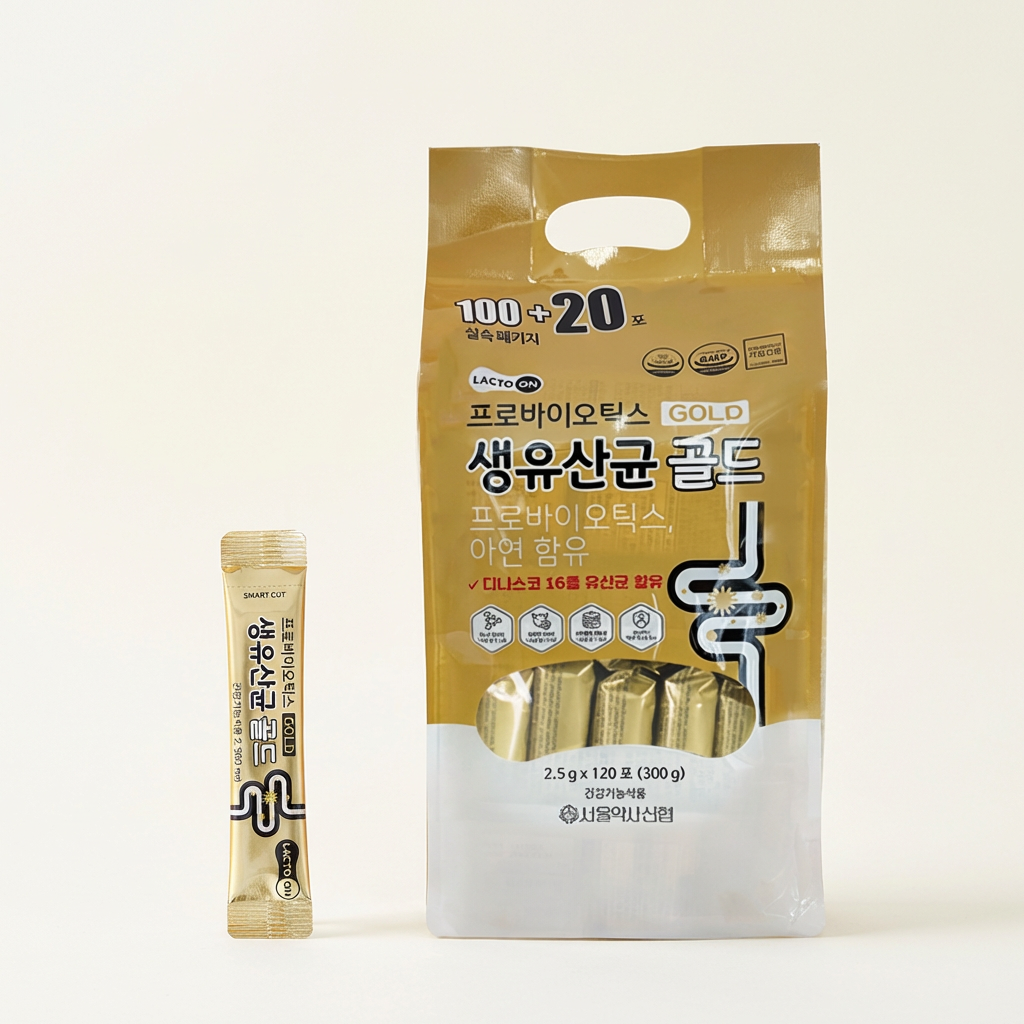 서울약사신협 프로바이오틱스 생유산균 골드, 2.5g, 120포, 2개