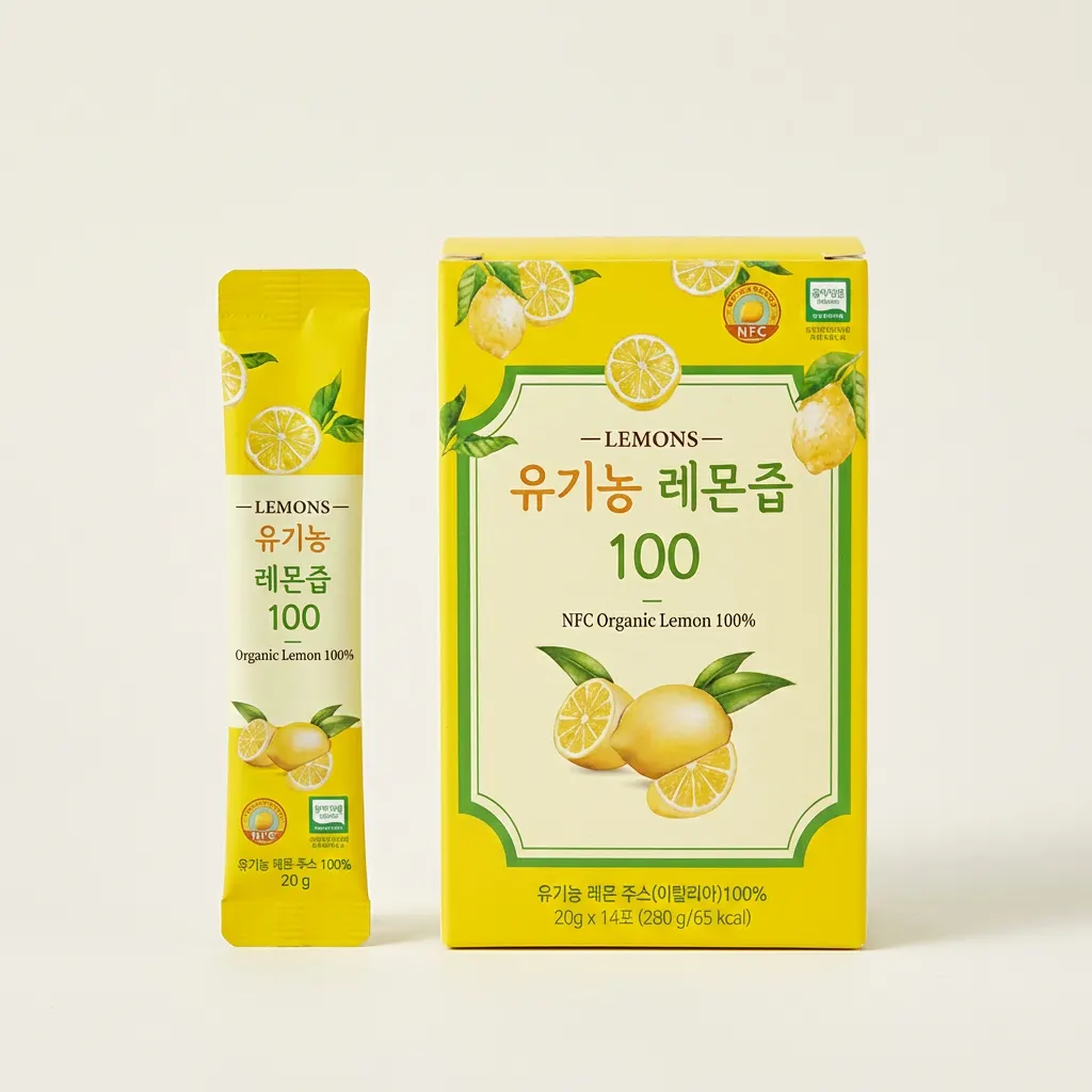 올바른 유기농 레몬즙 착즙 100, 20g, 14포, 6박스