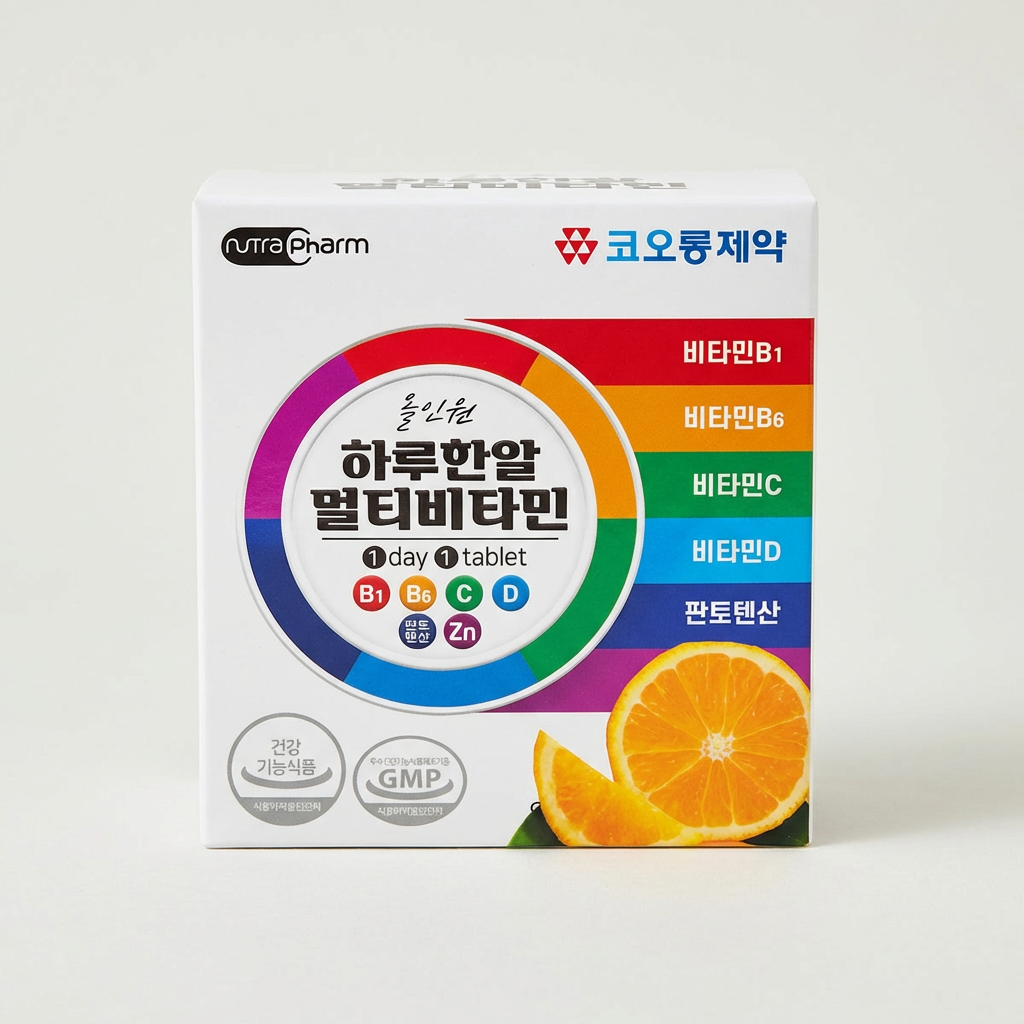 코오롱제약 올인원 하루한알 멀티비타민, 900mg, 60정, 1박스