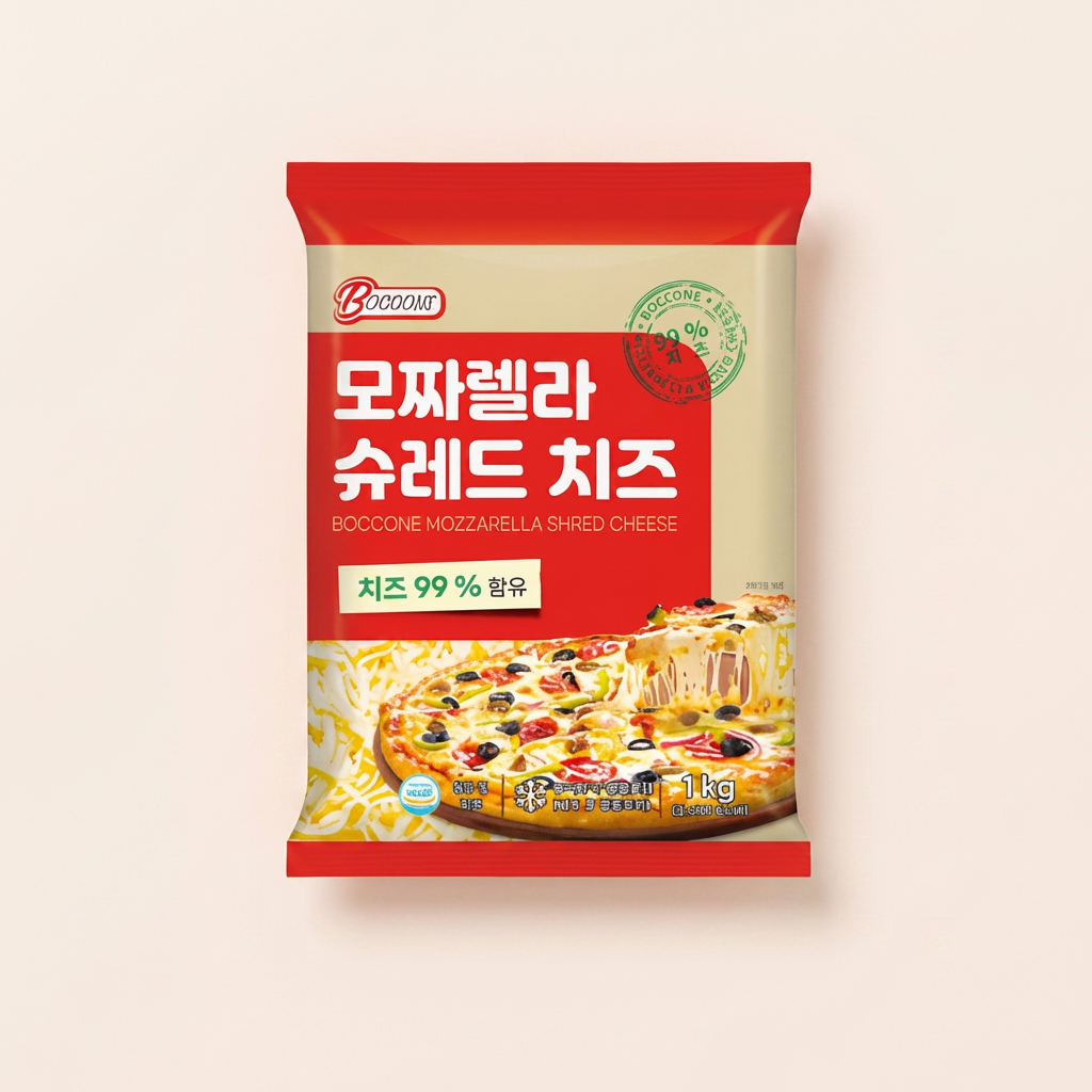 보꼬네 모짜렐라 슈레드 치즈, 1kg, 1개