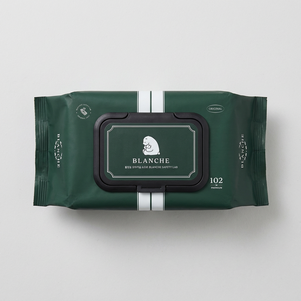 블랑슈 오리지널 소프트 유아물티슈 캡형, 55g, 102개입, 10개
