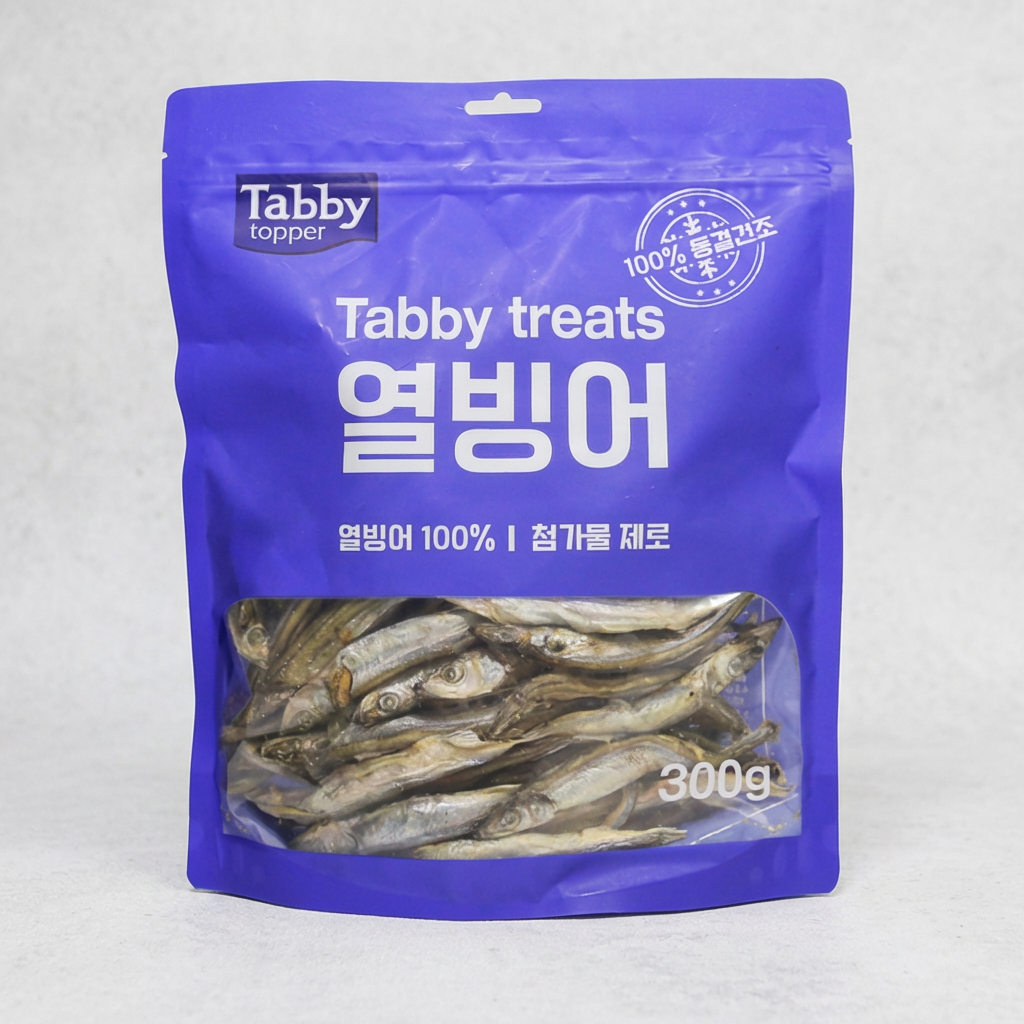 테비 동결건조 열빙어 강아지간식, 300g, 1개